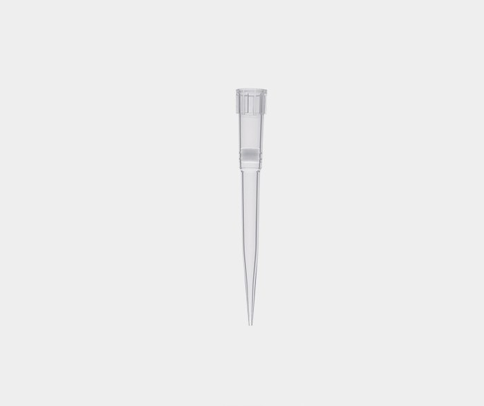 two hundred μ L transparent pipette